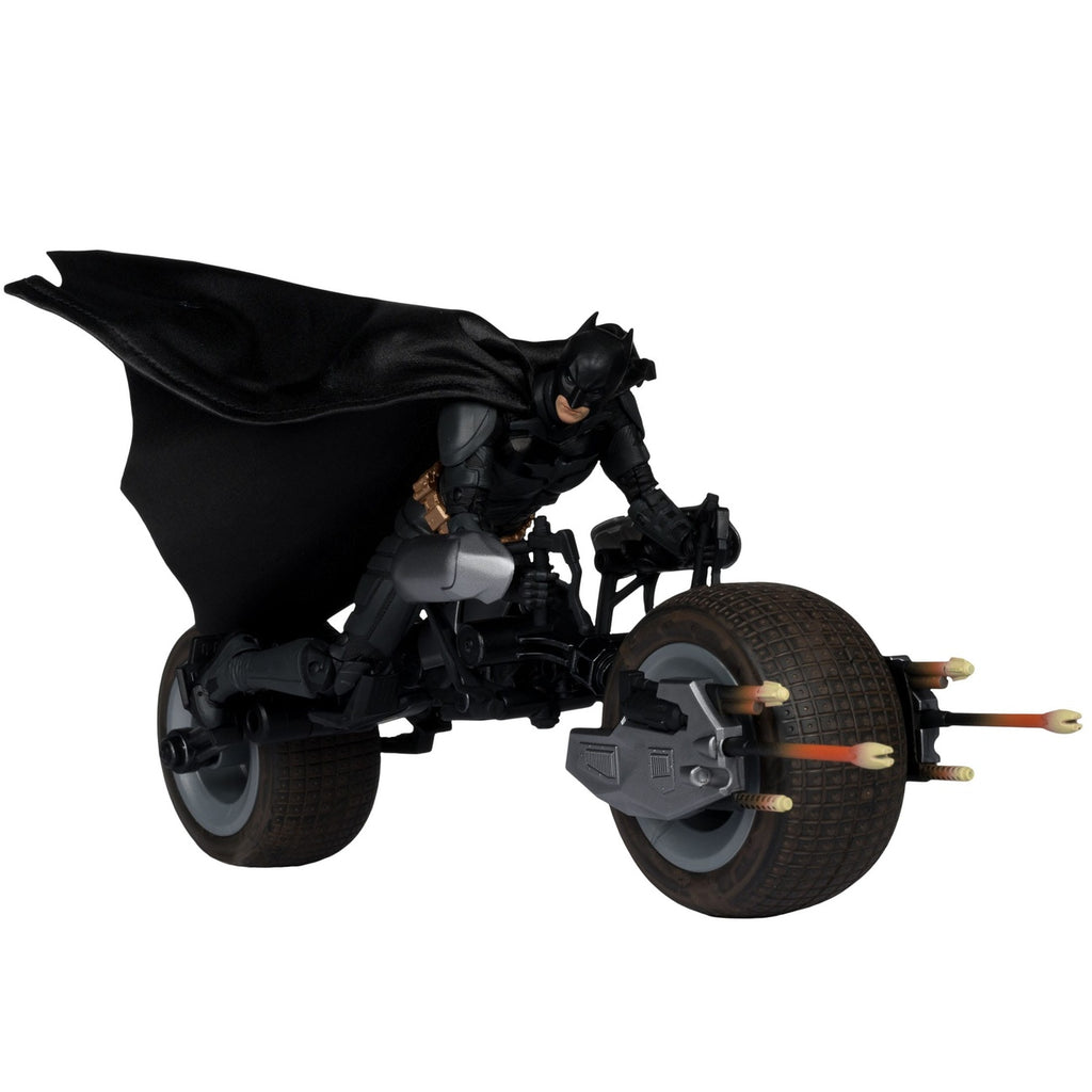 Produktbild The Dark Knight DC Multiverse actionfigur med fordon Batman & The Batpod 18 cm