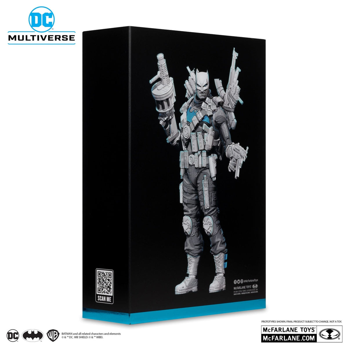 Produktbild DC Multiverse Actionfigur The Grim Knight (Dark Nights: Metal) (Black & White Accent Edition) (Gold Label) 18 cm