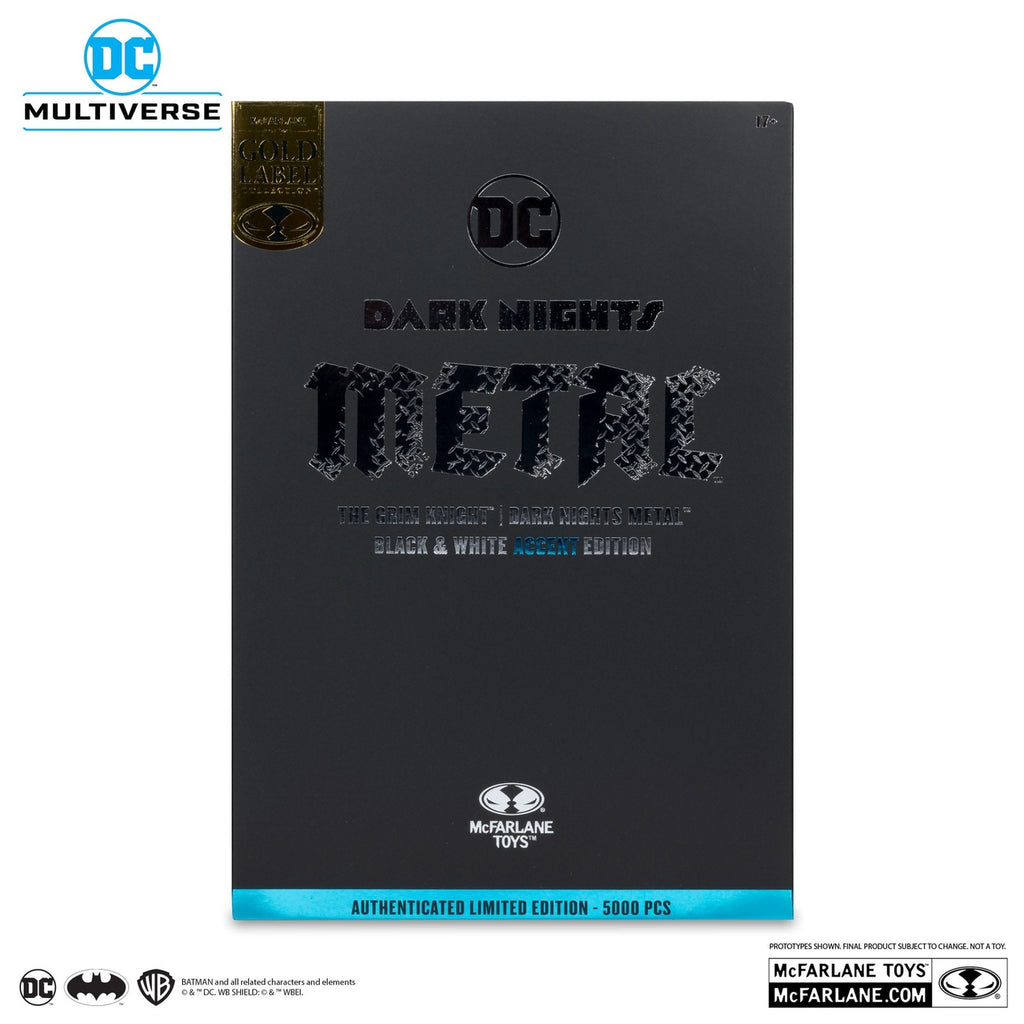Produktbild DC Multiverse Actionfigur The Grim Knight (Dark Nights: Metal) (Black & White Accent Edition) (Gold Label) 18 cm