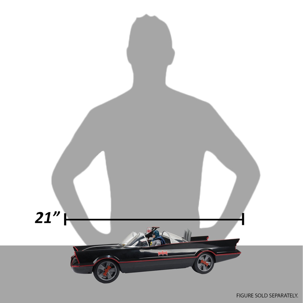 Produktbild Batman (1966) DC Multiverse-fordon Batmobile 53 cm
