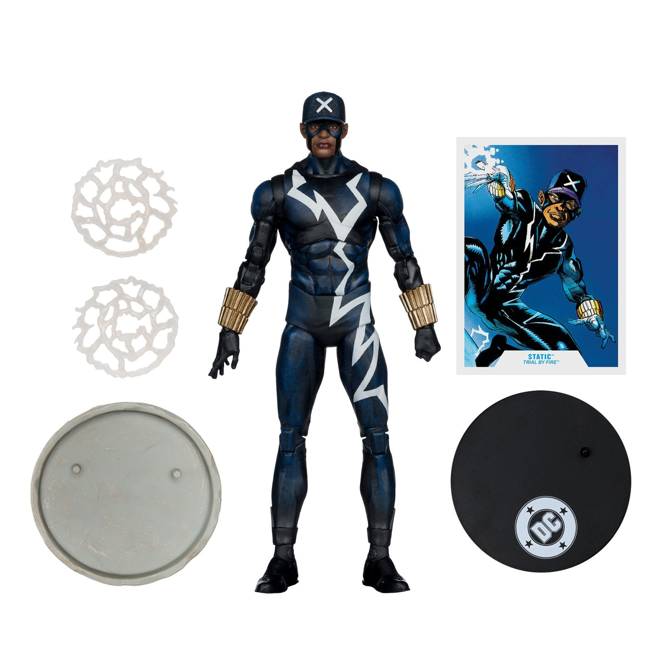 Produktbild DC Multiverse actionfigur Static Shock (Trial by Fire) (Gold Label) 18 cm