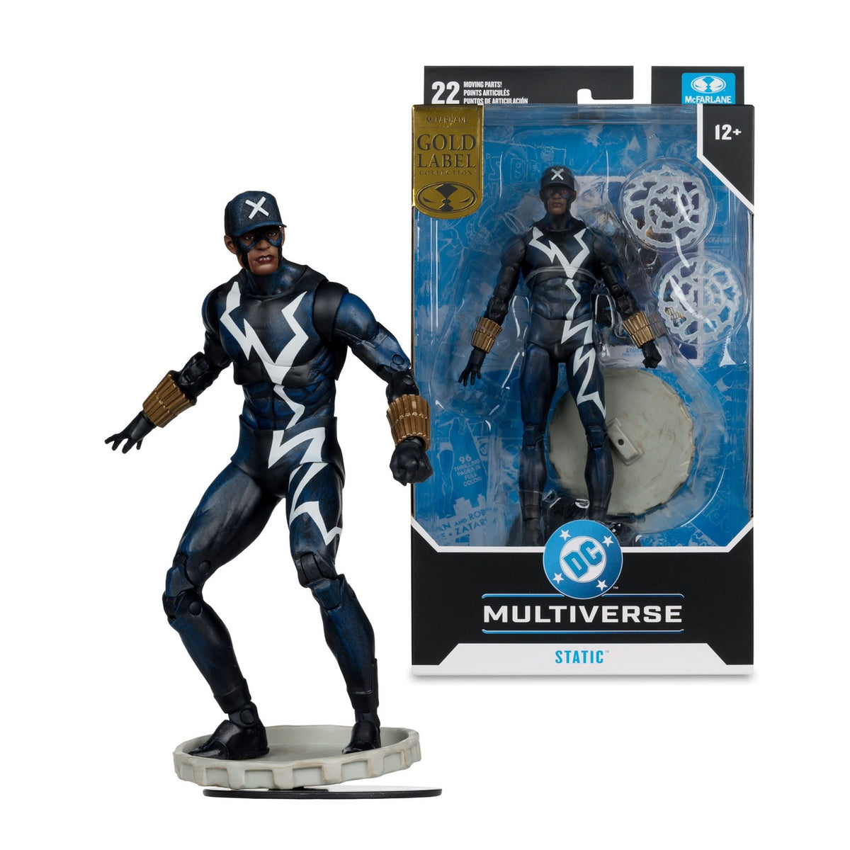 Produktbild DC Multiverse actionfigur Static Shock (Trial by Fire) (Gold Label) 18 cm
