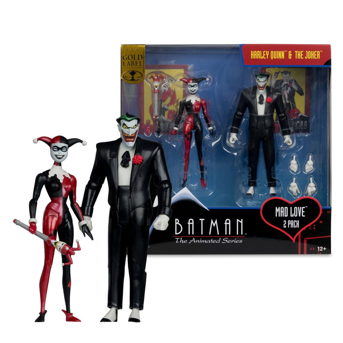 Produktbild Batman: The Animated Series DC Direct Actionfigurer Harley Quinn & The Joker (Mad Love) (Gold Label) 18 cm