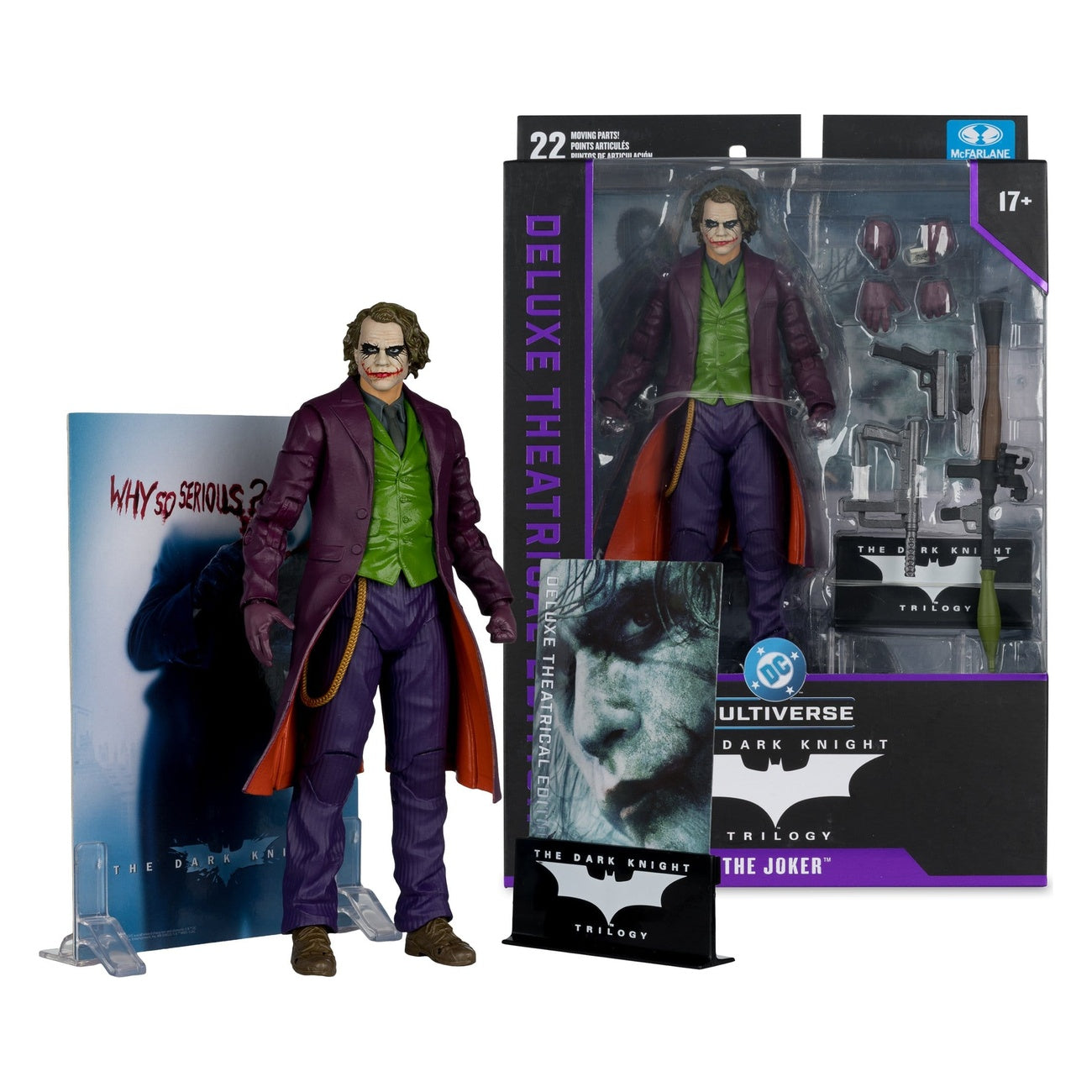 Produktbild The Dark Knight DC Multiverse Deluxe Theatrical Edition Actionfigur Joker 18 cm