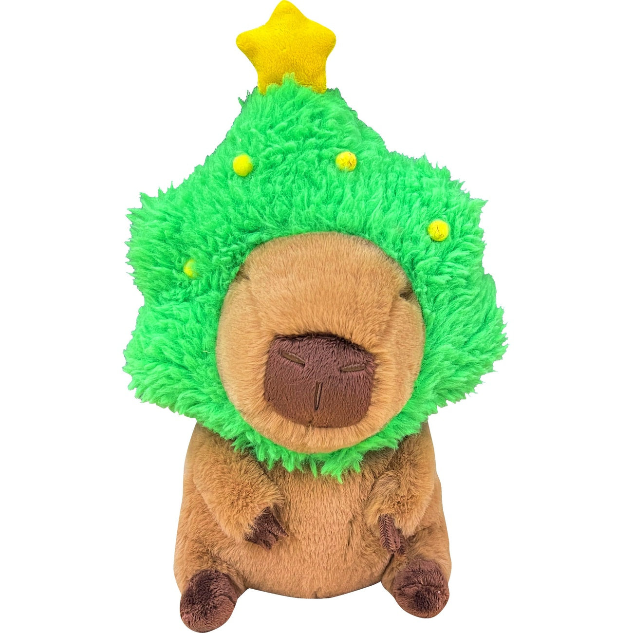 Produktbild Kapibara gosedjursfigur Capybara with Christmas Tree 32 cm