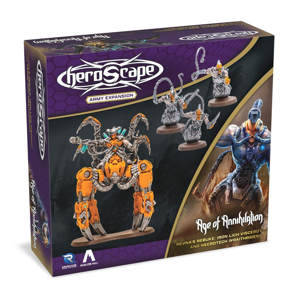 Produktbild Heroscape Expansion Revna's Rebuke: Iron Lich Viscerot and Necrotech Wraithriders Army *Engelsk version*