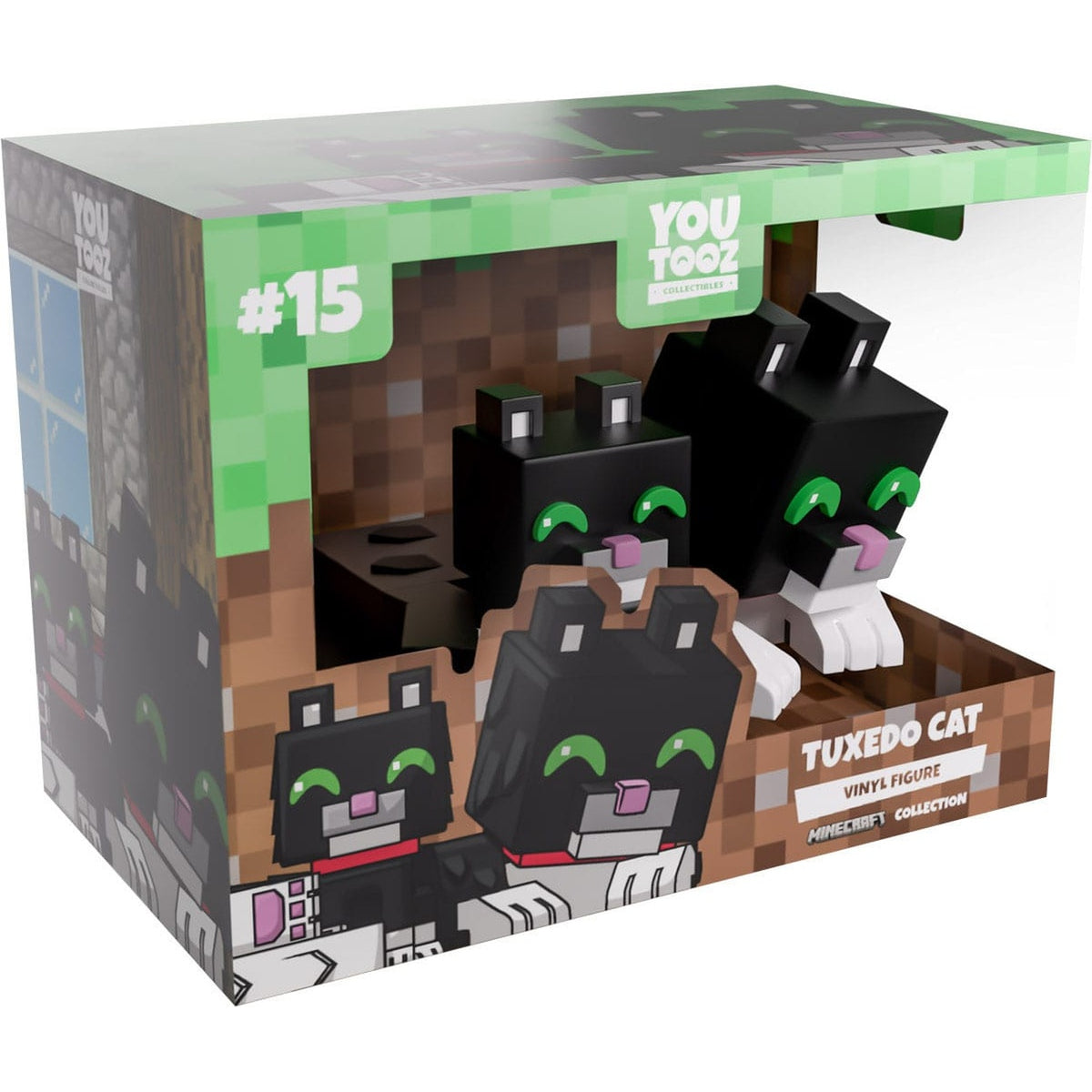 Produktbild Minecraft Vinylfigur Tuxedo Cat 6 cm