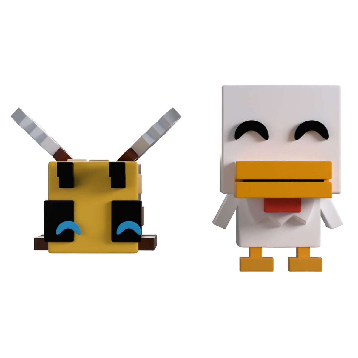 Produktbild Minecraft vinylfigurer Bee and Chicken Monitor Buddiez
