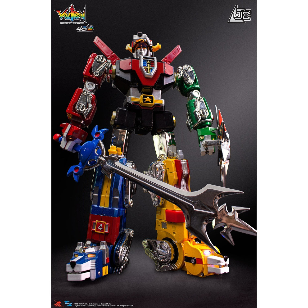Produktbild Voltron Actionfigur Gift Set 40th Anniversary Collector's Edition 27 cm