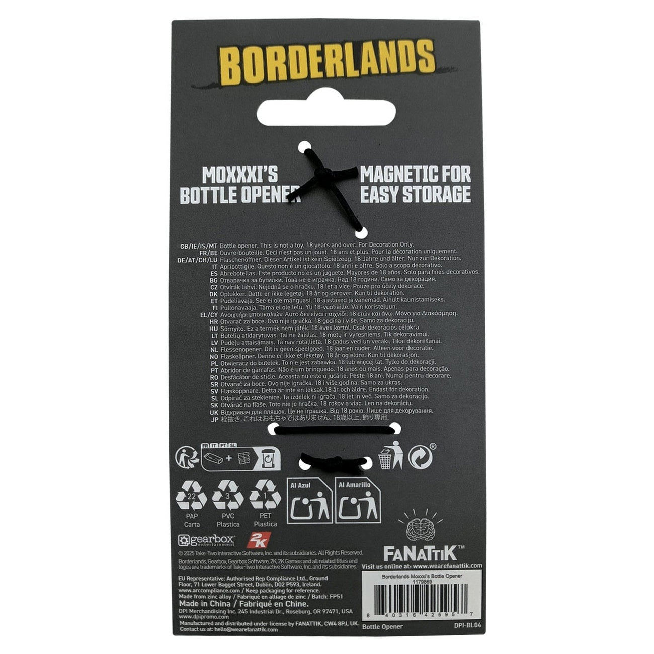 Produktbild Borderlands Flasköppnare Mad Moxxi