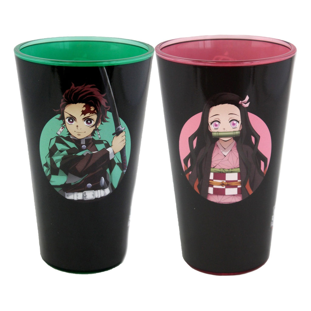 Produktbild Demon Slayer Dricksglas 2-pack Tanjiro & Nezuko 473 ml