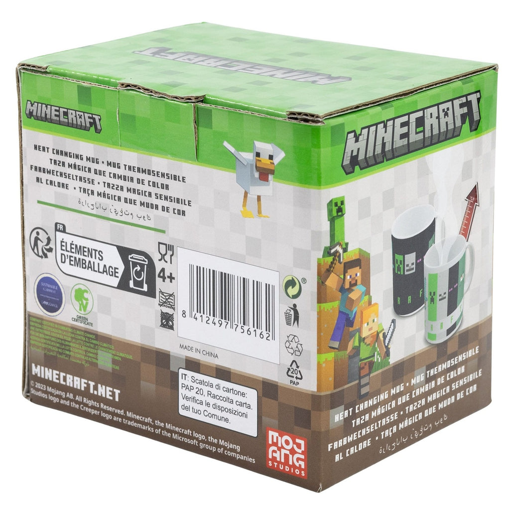 Produktbild Minecraft-mugg med thermoeffekt Squared Pattern 325 ml