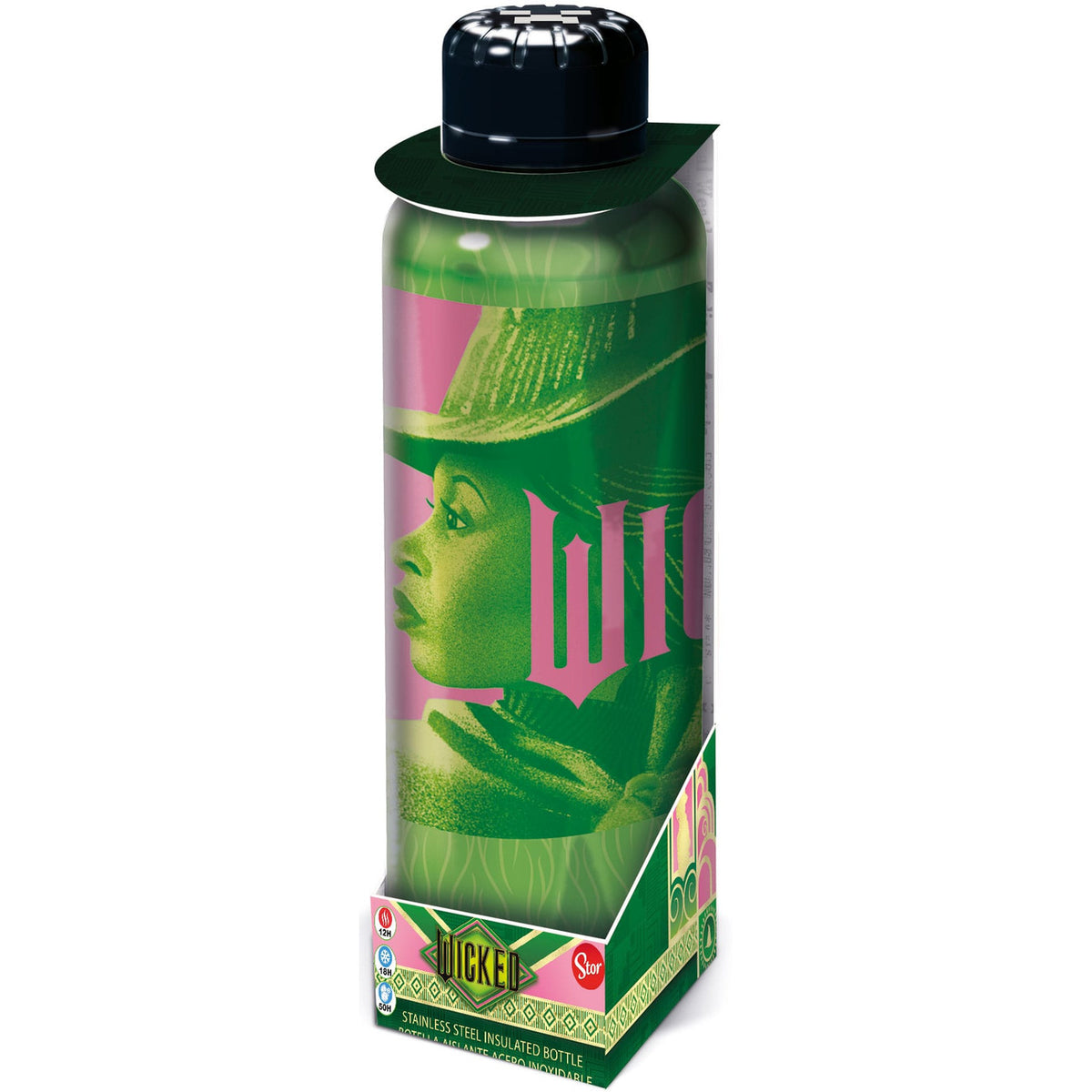 Product image Wicked Stainless Steel Water Bottle Elphaba & Glinda