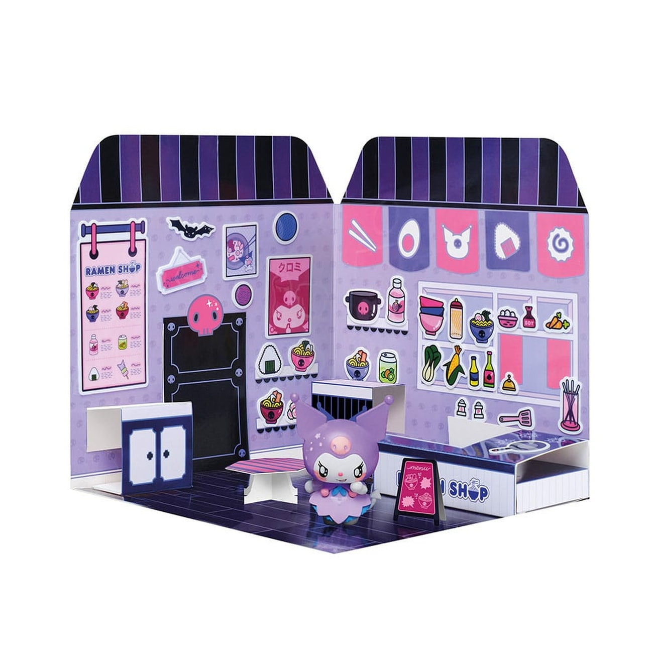Produktbild Hello Kitty and Friends Minifigur Sticker House Kuromi Ramen Shop