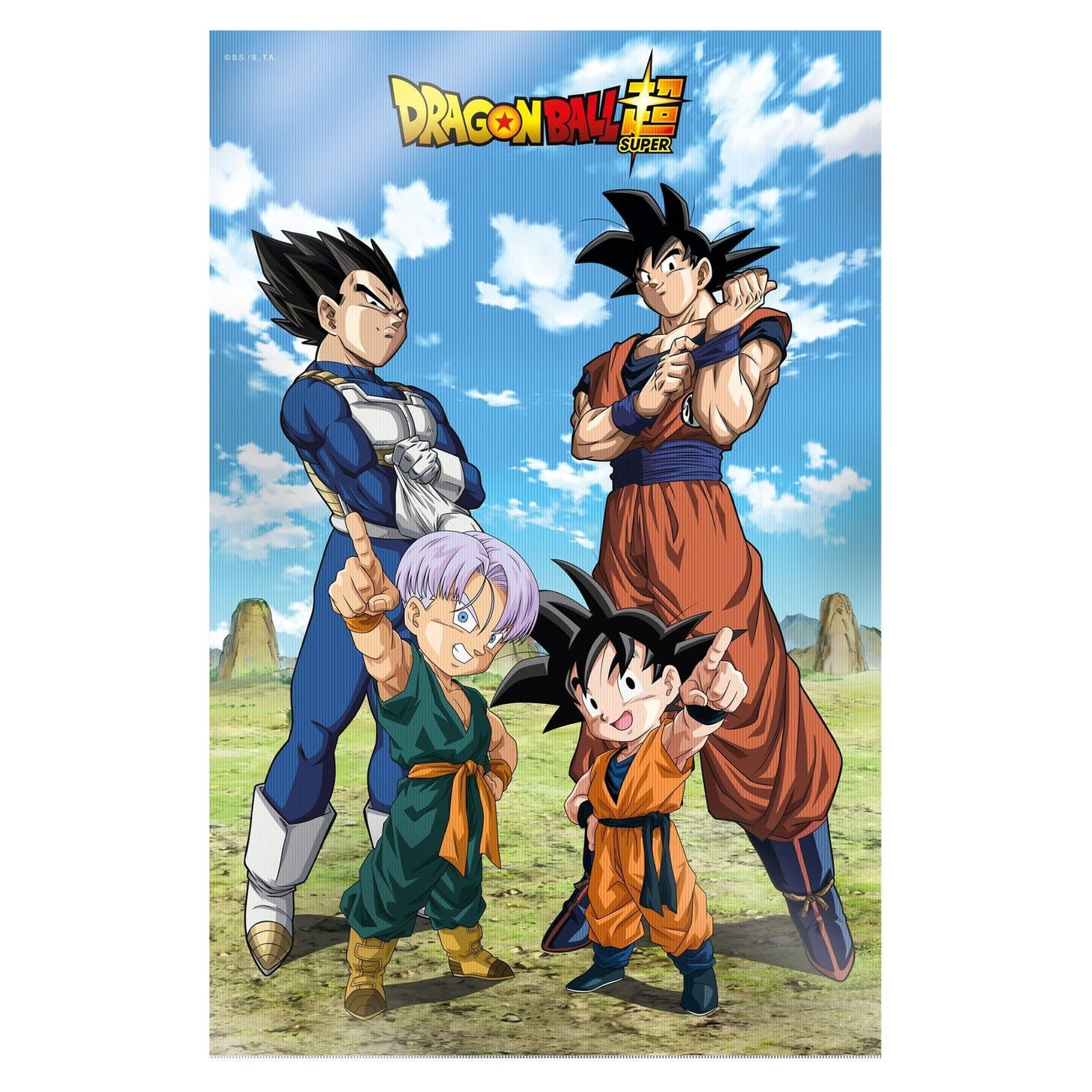 Produktbild Dragon Ball Super 3D‑poster Battle of Gods Goku Vegeta Familj 38 x 58 cm