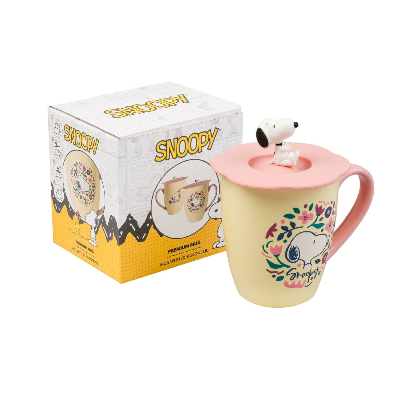 Produktbild Peanuts Mugg med lock Premium Ver.