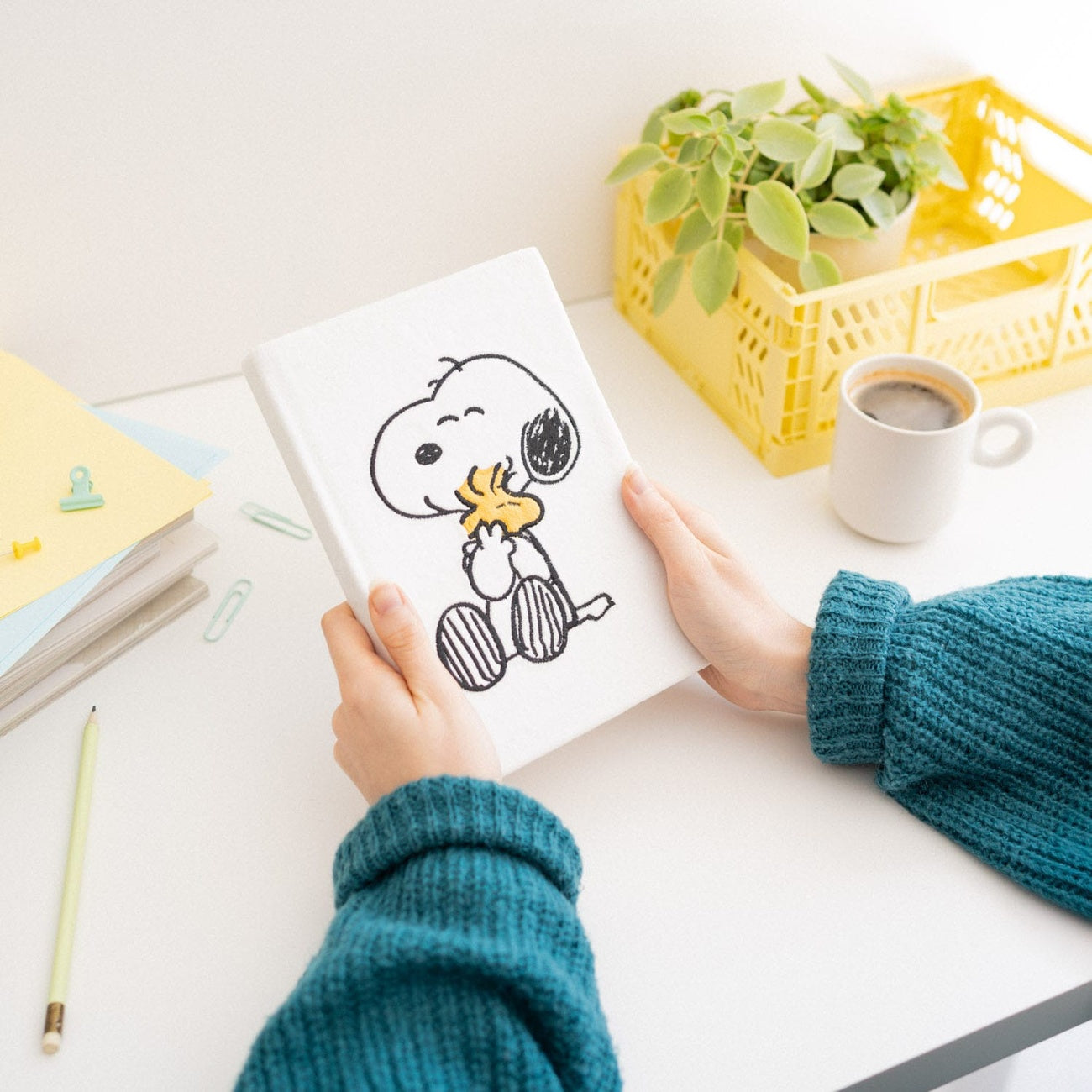 Produktbild Peanuts Premium Plyschanteckningsbok A5 Snoopy