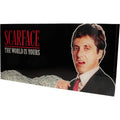 Produktbild Scarface glasposter The World Is Yours (svart bakgrund) 60 x 30 cm
