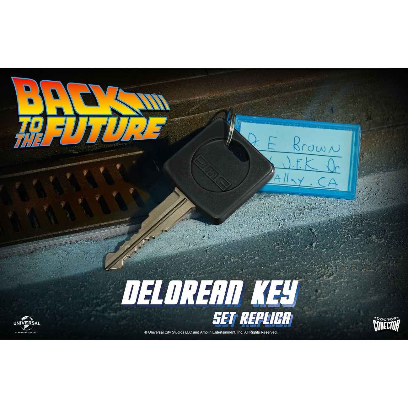 Produktbild Tillbaka till framtiden Replika 1:1 DeLorean Bilnyckel