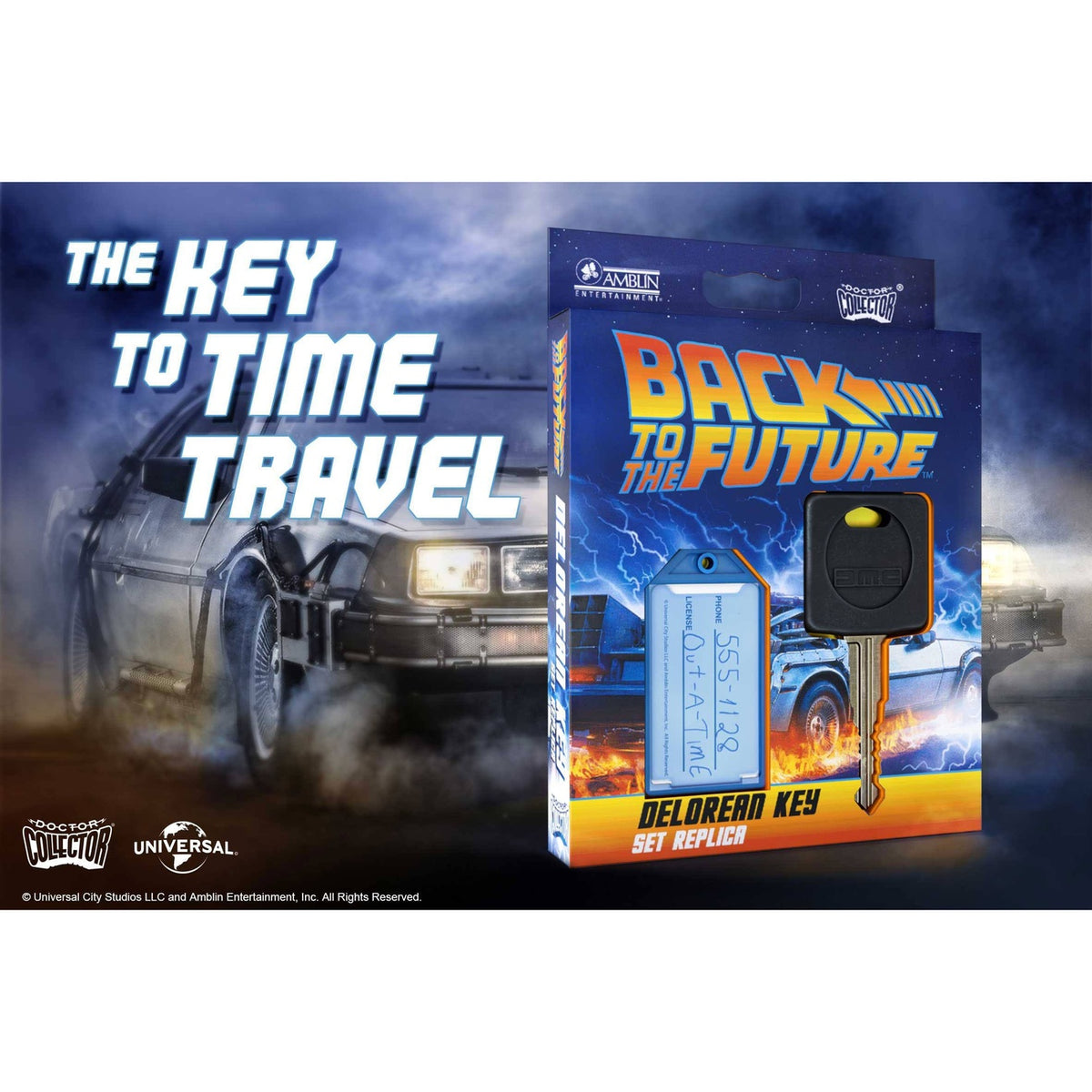 Produktbild Tillbaka till framtiden Replika 1:1 DeLorean Bilnyckel