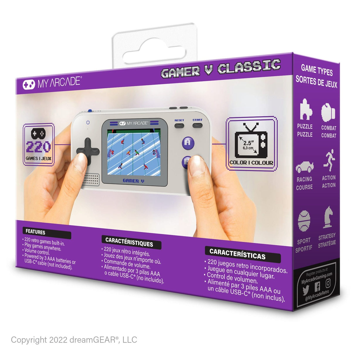 Produktbild My Arcade bärbar spelkonsol Gamer V Classic