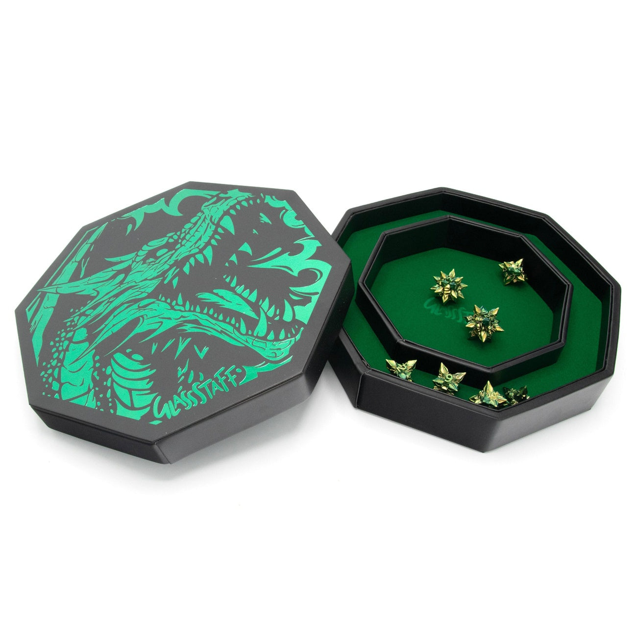 Produktbild CritStones Arena Tärningsbricka Green Dragon