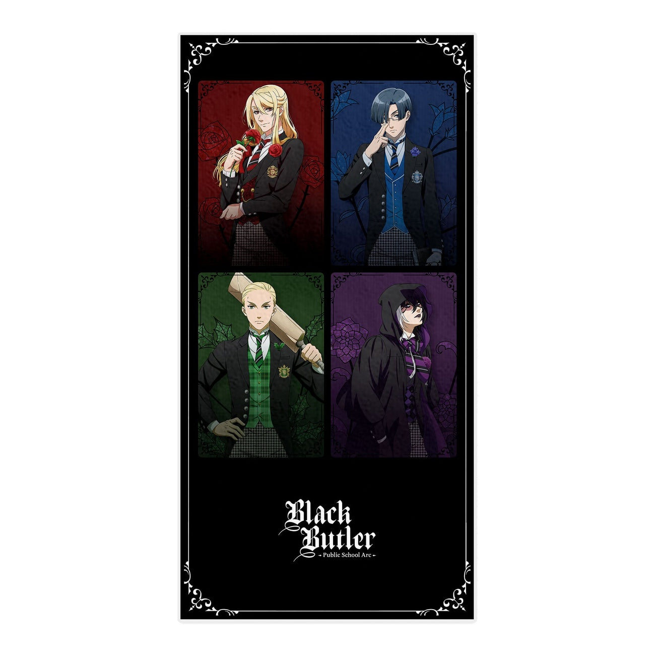Produktbild Black Butler: Public School Arc Handduk The Prefect Four / P4 150 x 75 cm