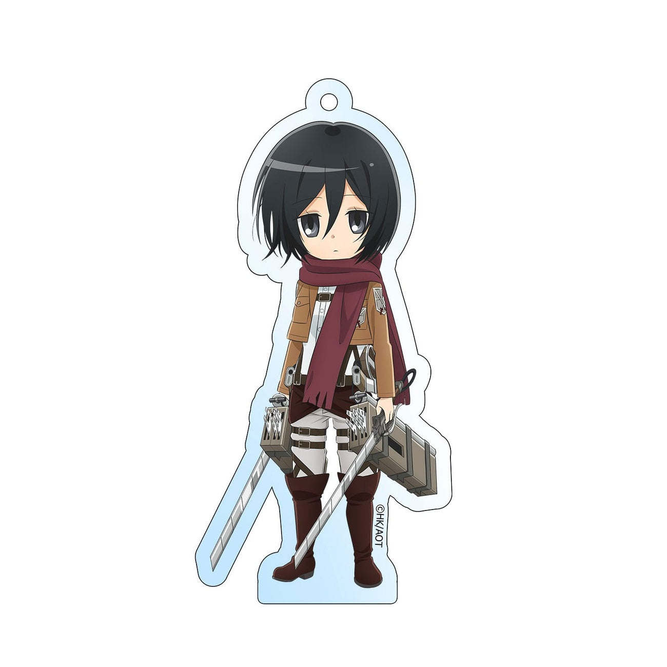 Produktbild Attack on Titan Akrylnyckelring Mikasa Holographic 8 cm