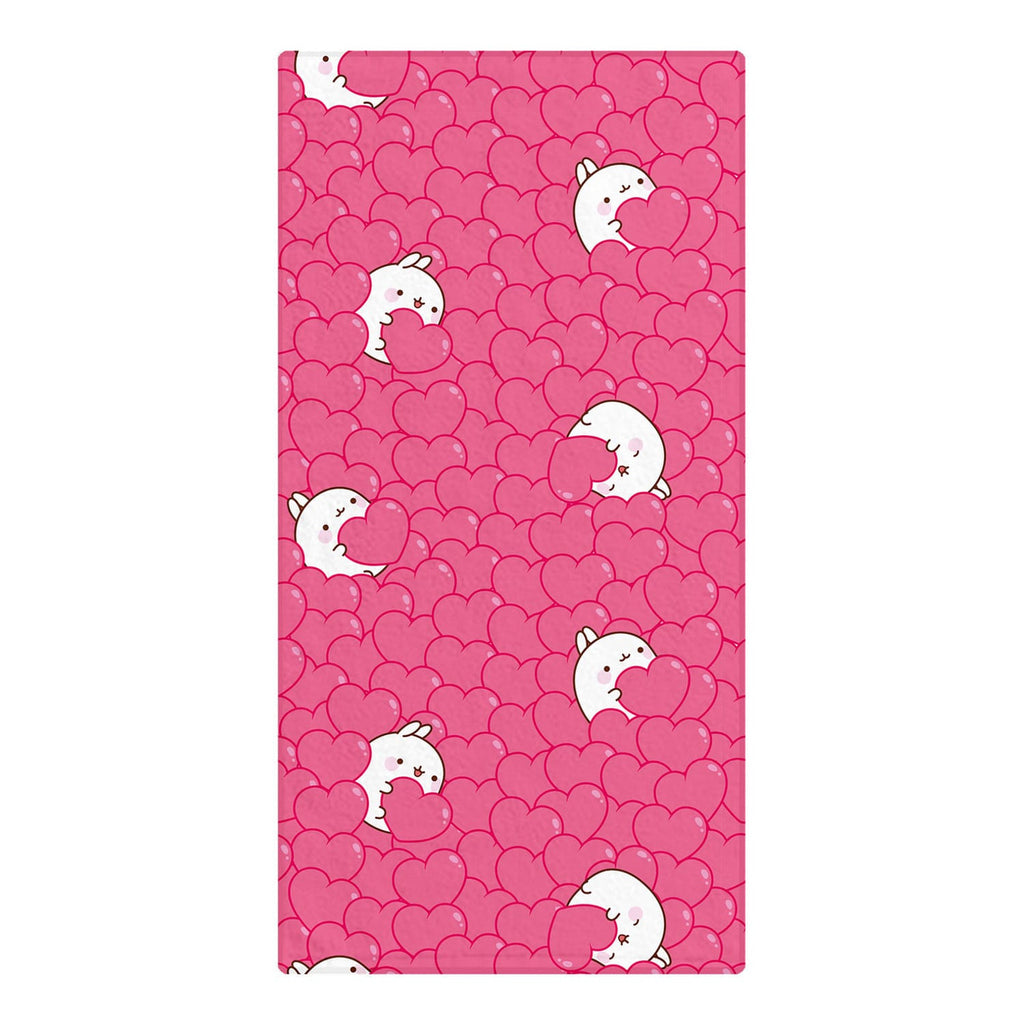 Produktbild Molang Handduk Hearts 150 x 75 cm