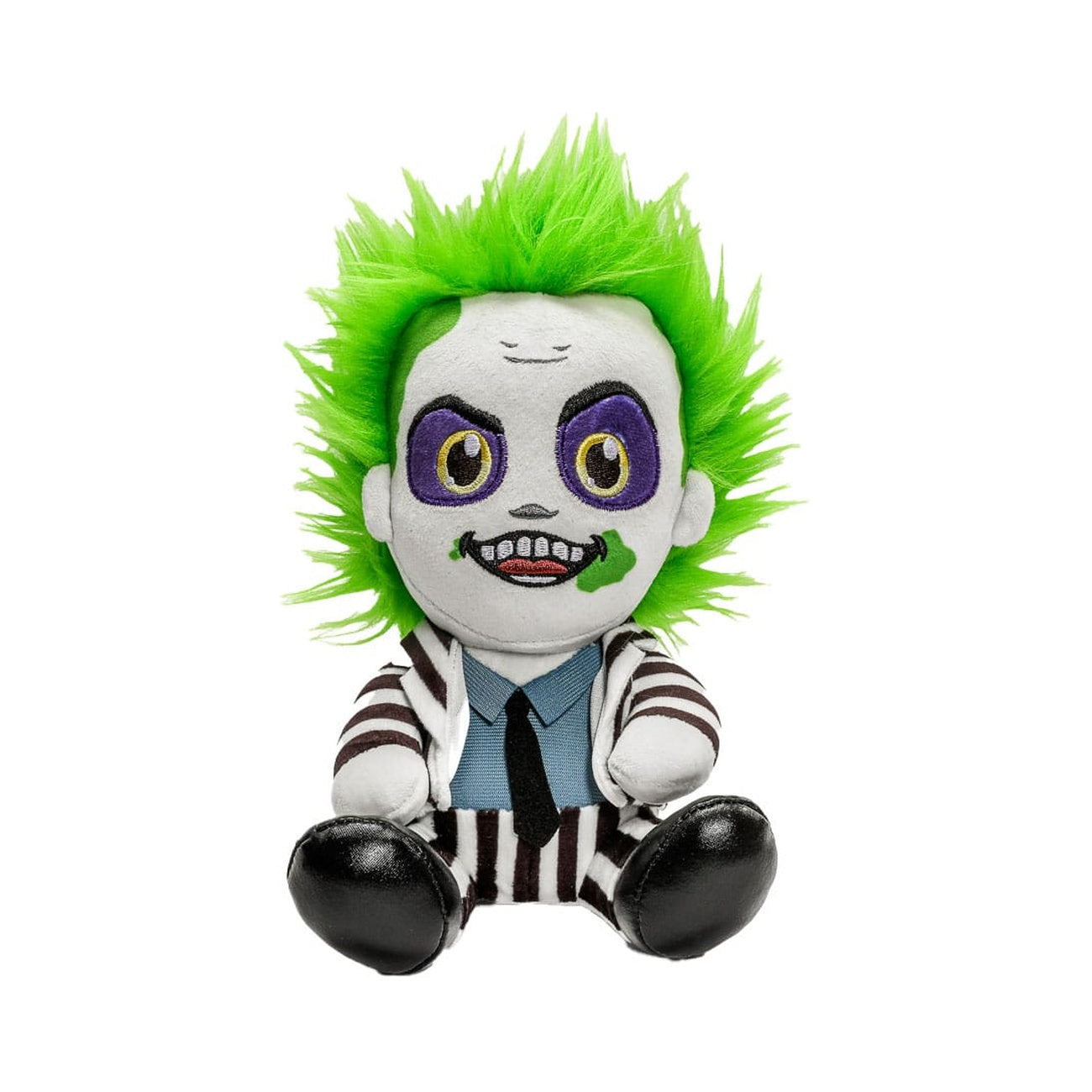 Produktbild Beetlejuice Phunny plyschfigur Beetlejuice sittande med randig outfit 18 cm