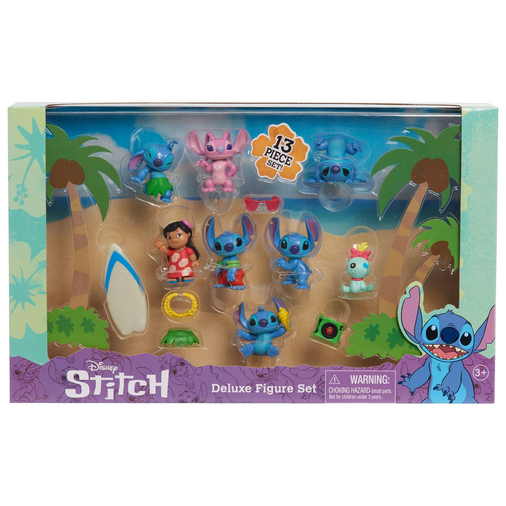 Produktbild Lilo & Stitch Minifigurer 8-pack Stitch Deluxe Figure Set 7 cm