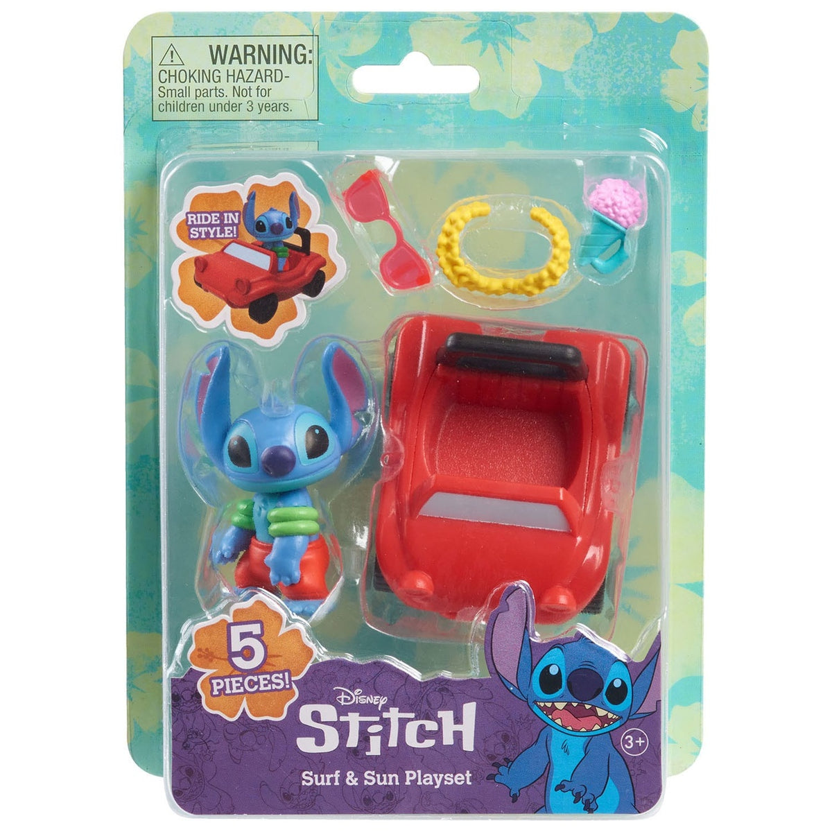 Produktbild Lilo & Stitch Minifigur-Playset Surf & Sun Stitch 7 cm