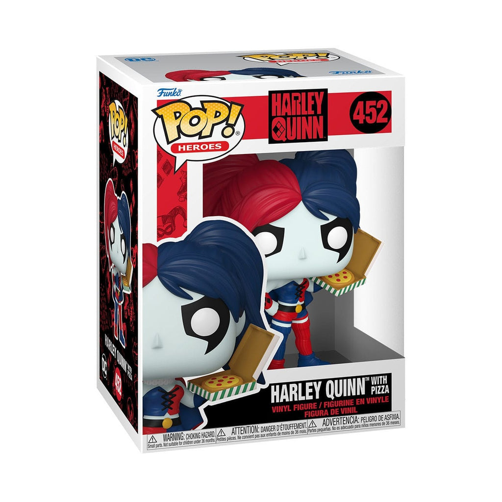 Produktbild DC Comics: Harley Quinn Takeover POP! Heroes vinylfigur Harley with Pizza 9 cm