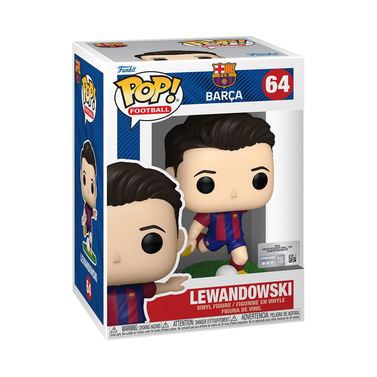 Produktbild EFL POP! Football Vinylfigur Barcelona - Lewandowski 9 cm