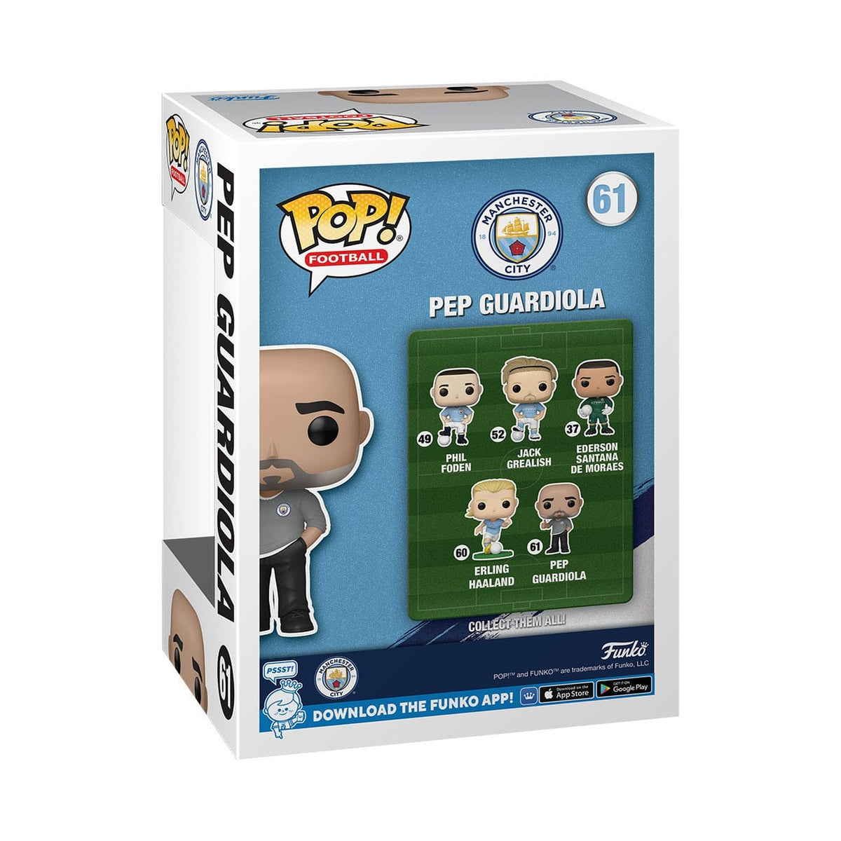 Produktbild EFL POP! Football vinylfigur ManCity - Pep Guardiola 9 cm