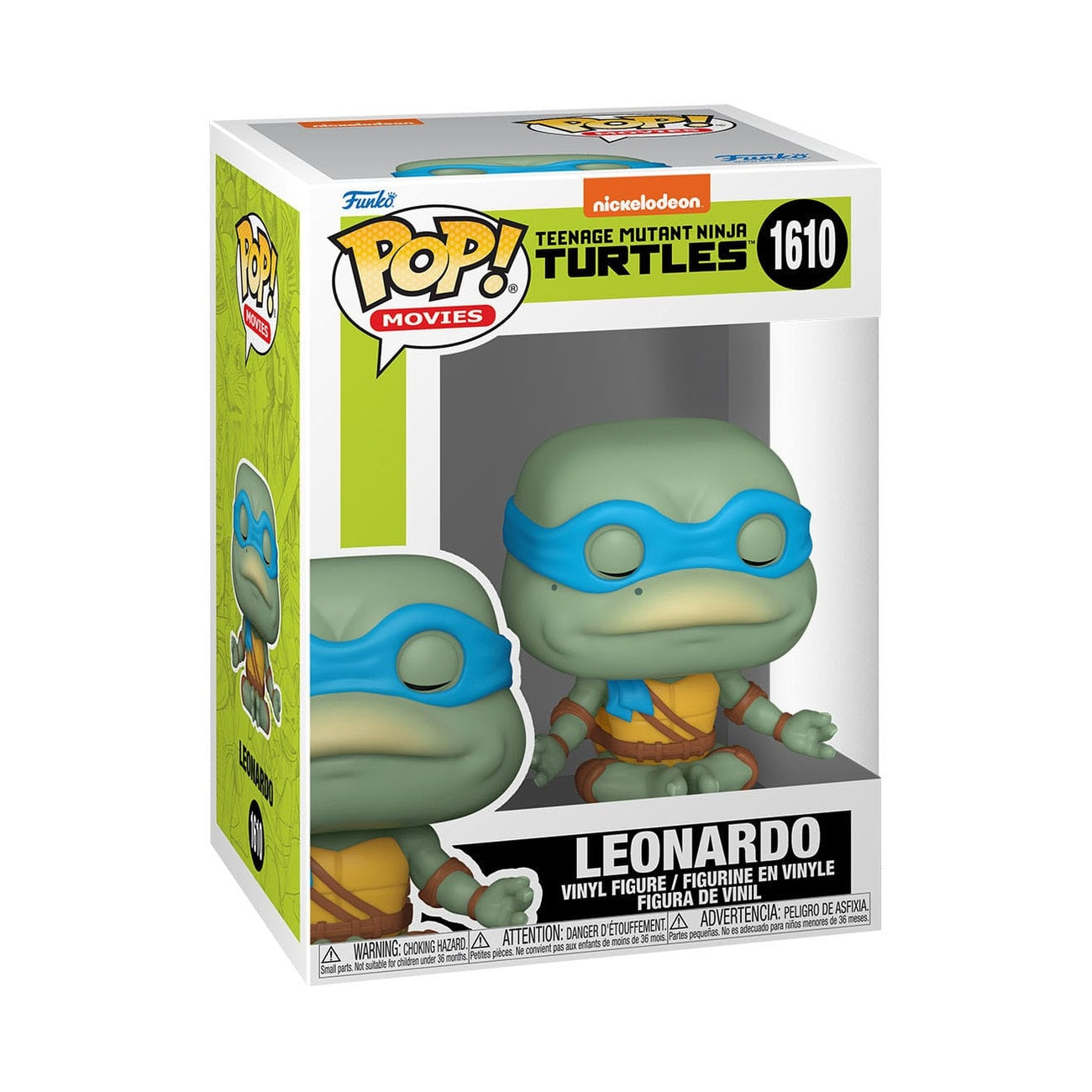 Produktbild Teenage Mutant Ninja Turtles POP! Movies vinylfigur Leonardo (Meditating) 9 cm