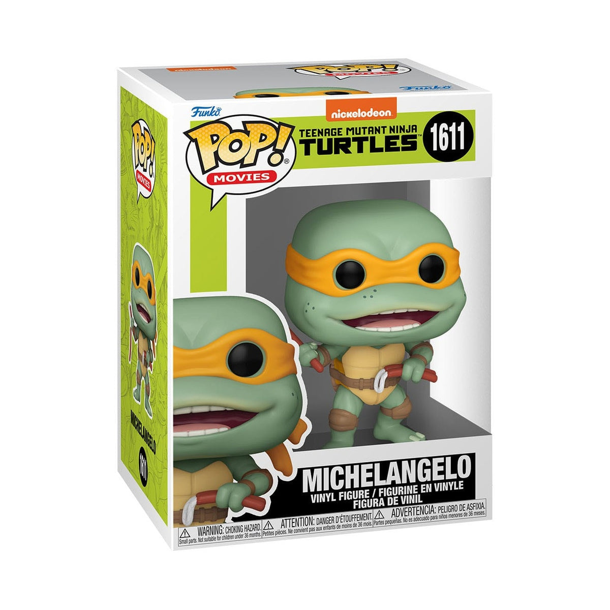 Produktbild Teenage Mutant Ninja Turtles POP! Movies vinylfigur Michelangelo Sausage Link Nunchucks 9 cm