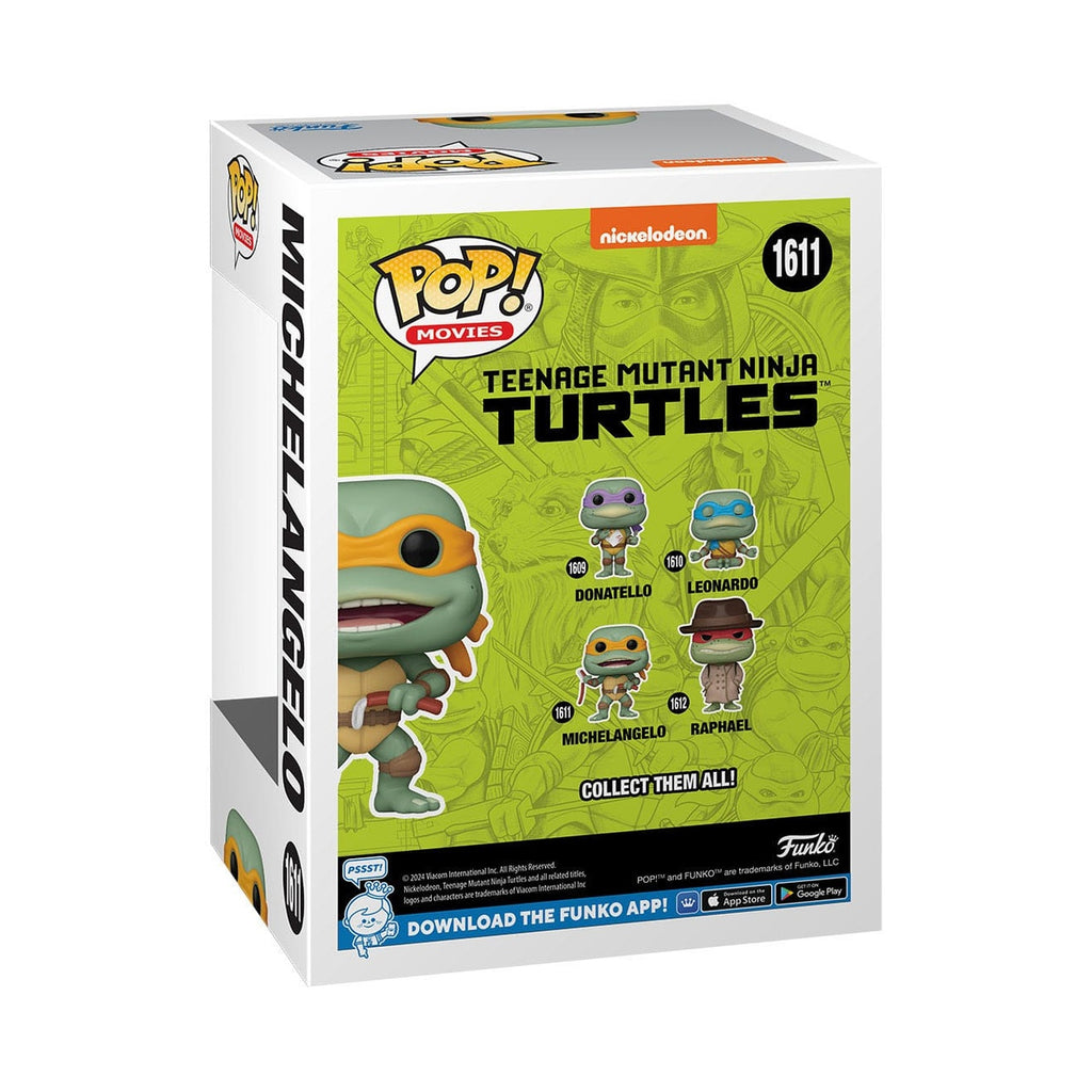 Produktbild Teenage Mutant Ninja Turtles POP! Movies vinylfigur Michelangelo Sausage Link Nunchucks 9 cm