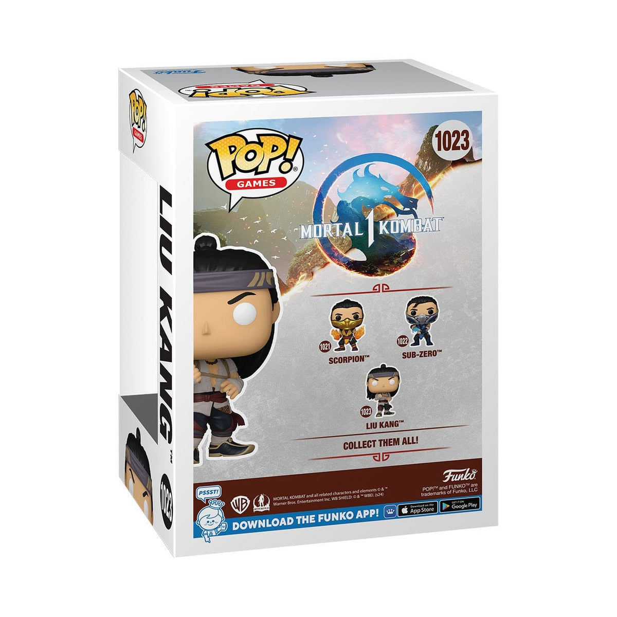 Produktbild Mortal Kombat POP! Games vinylfigur Liu Kang (God of Fire) 9 cm