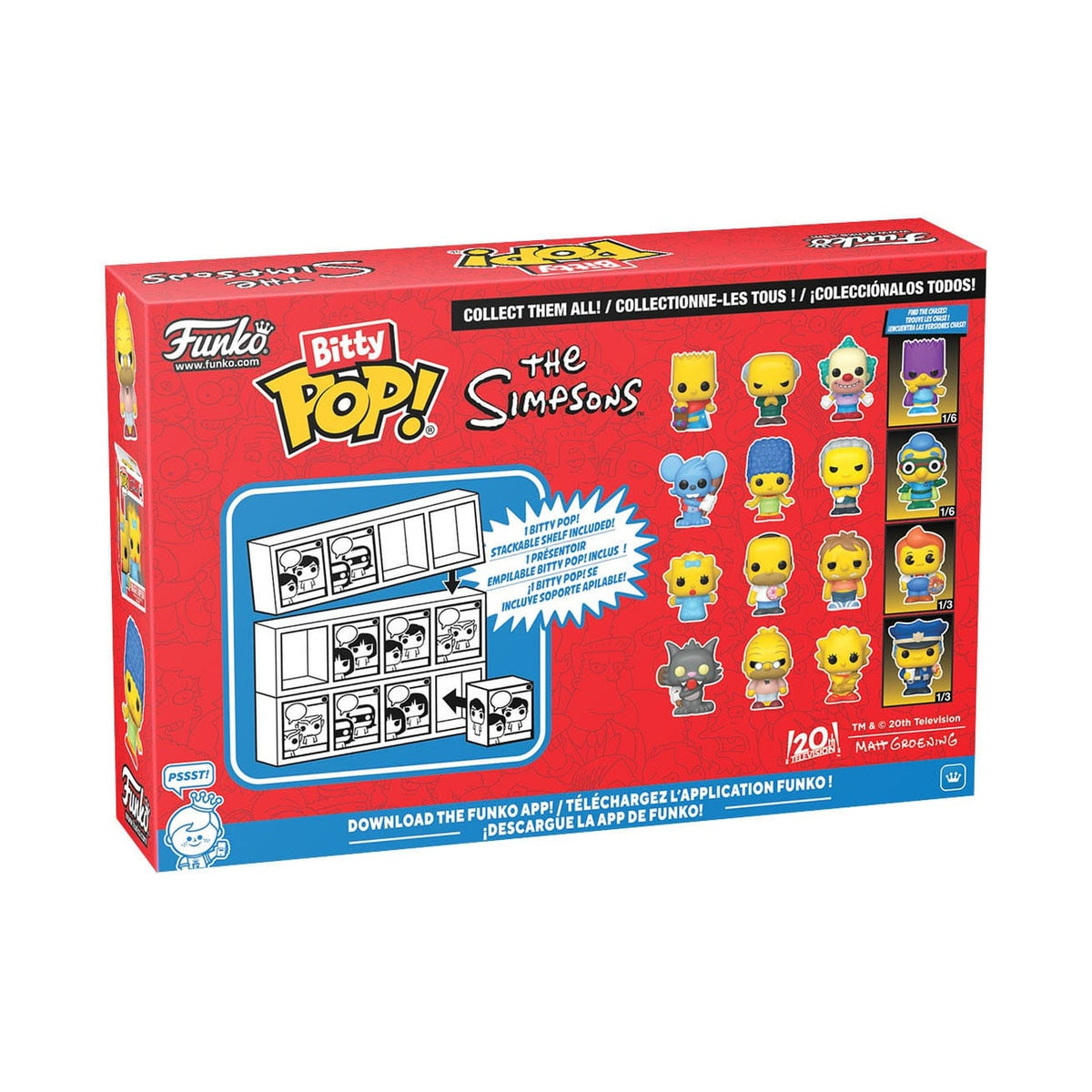Produktbild The Simpsons Bitty POP! Vinylfigurer 4-pack Series 2 2 cm