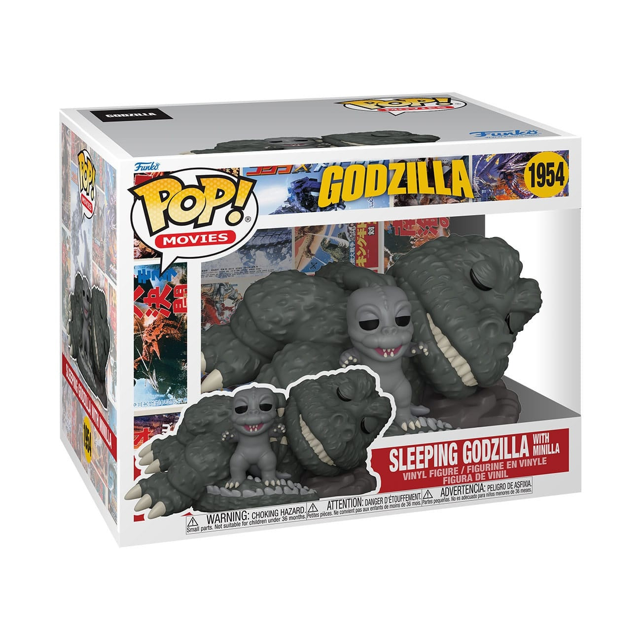Produktbild Godzilla Super Sized POP! Movies vinylfigur Sleeping Godzilla with Minilla 15 cm