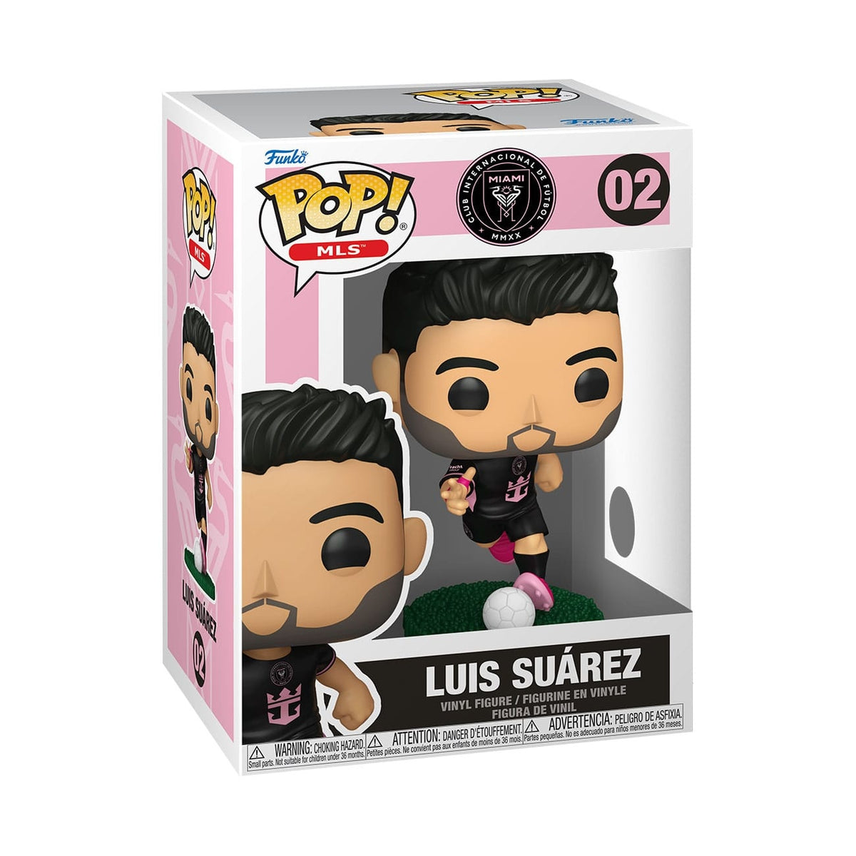 Produktbild MLS POP! Sports Vinyl-figur Inter Miami - Luis Suárez (bortaställ) 9 cm