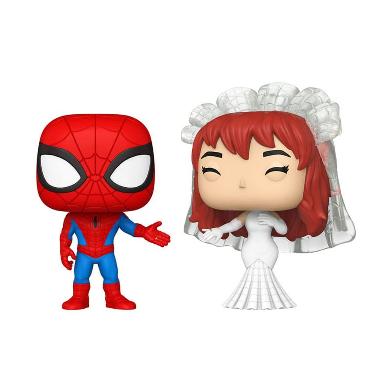 Produktbild Marvel POP! Vinyl Figurer 2-pack Superhero Couples – SM & MJ 9 cm
