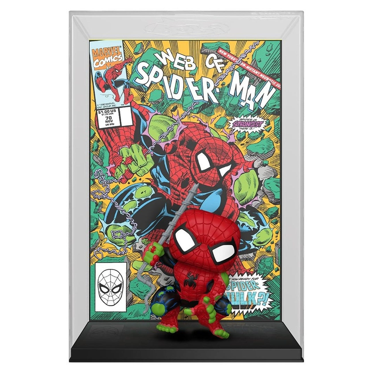 Produktbild Marvel POP! Comic Covers Vinylfigur Web of Spider-Man #70 (Spider-Hulk) 9 cm