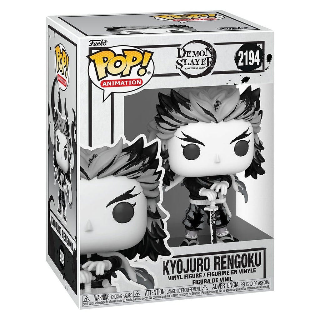Produktbild Demon Slayer: Kimetsu no Yaiba POP! Animation vinylfigur Rengoku (Sumi-Ink) 9 cm