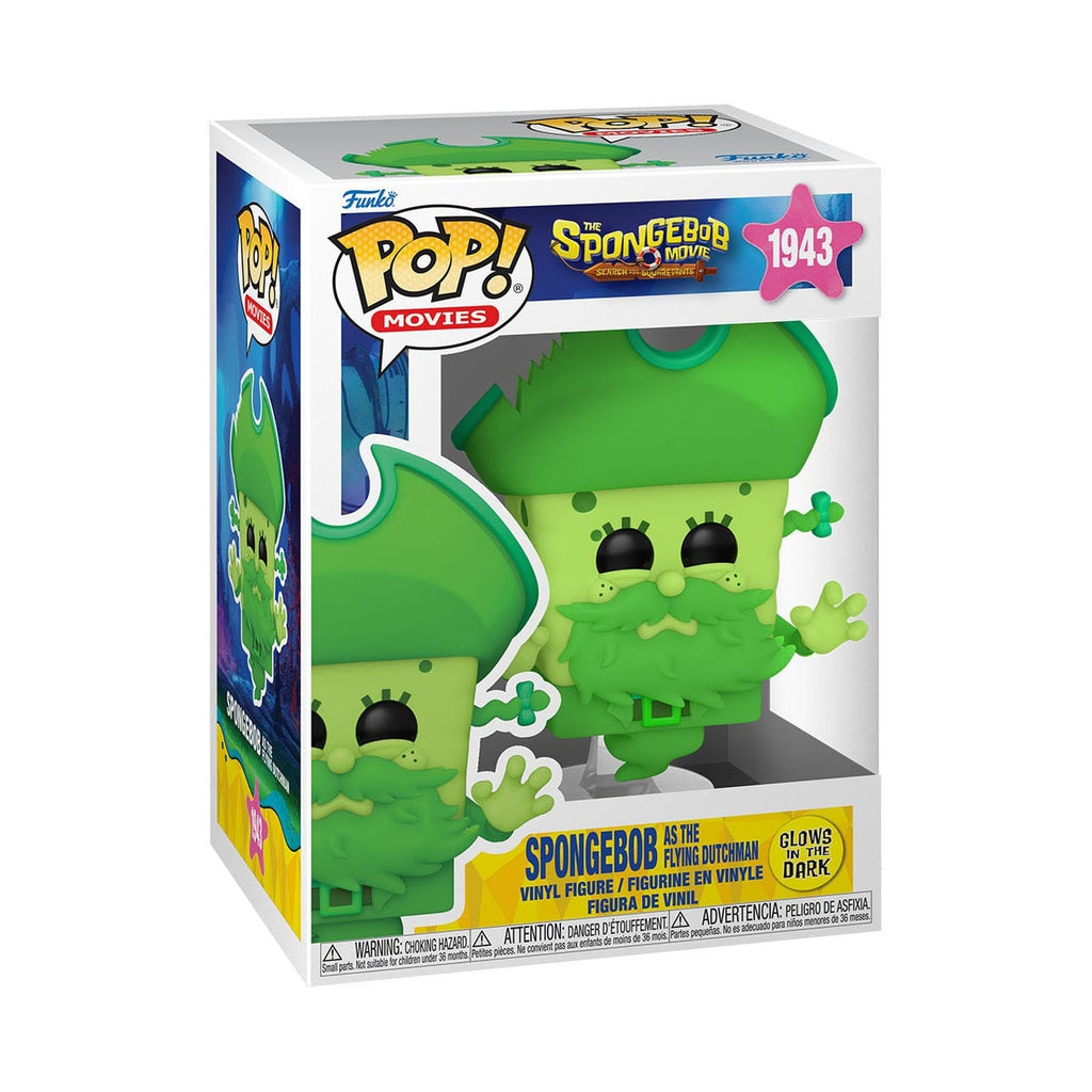 Produktbild SvampBob Fyrkant POP! Vinyl-figur SvampBob som Den Flygande Holländaren (Glow) 9 cm