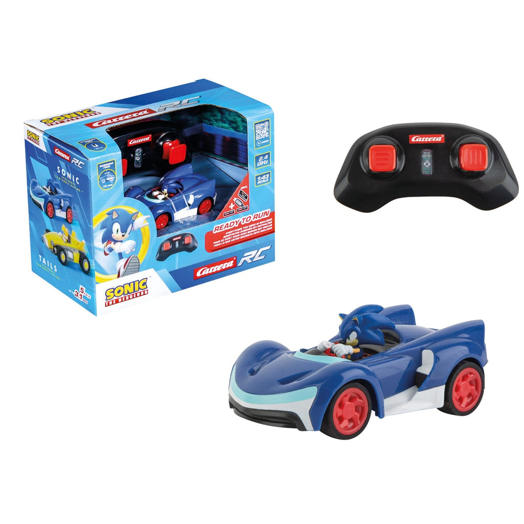 Produktbild Sonic the Hedgehog RC fjärrstyrd bil 1/43 2,4 GHz Mini Sonic