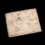 Produktbild Hobbiten konsttryck Thorin's Map 40 x 30 cm