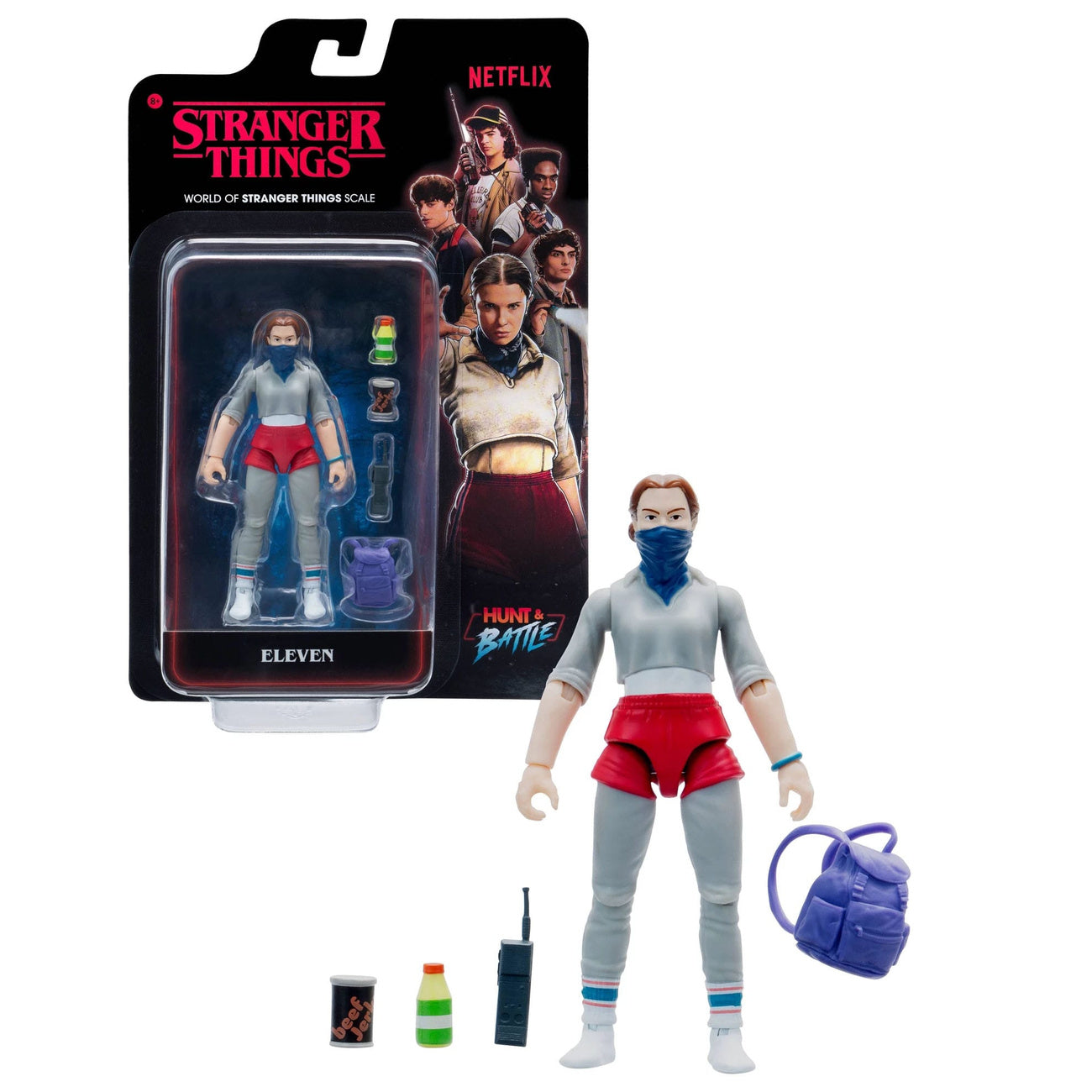 Produktbild Stranger Things World Of Core Figures Actionfigur Eleven nr 2 med tillbehör 10 cm
