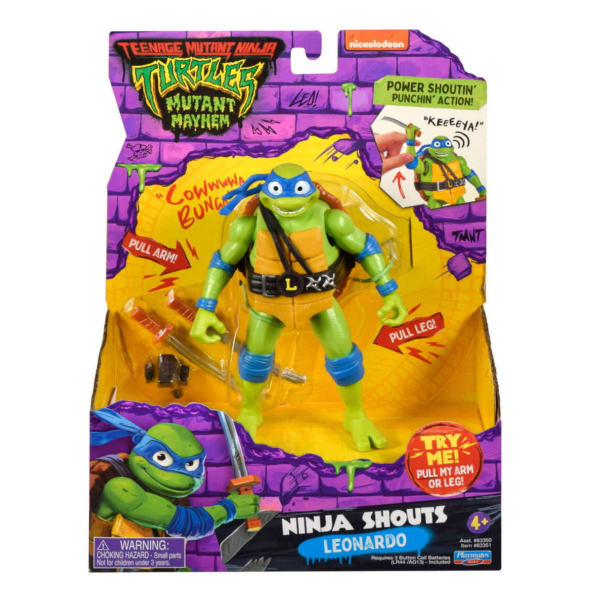 Produktbild Teenage Mutant Ninja Turtles: Mutant Mayhem Ninja Shouts actionfigur Leonardo 14 cm